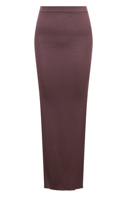 Женская шерстяная юбка RICK OWENS фиолетового цвета по цене 64950 руб., арт. RP02C1619/RIBM | Фото 1