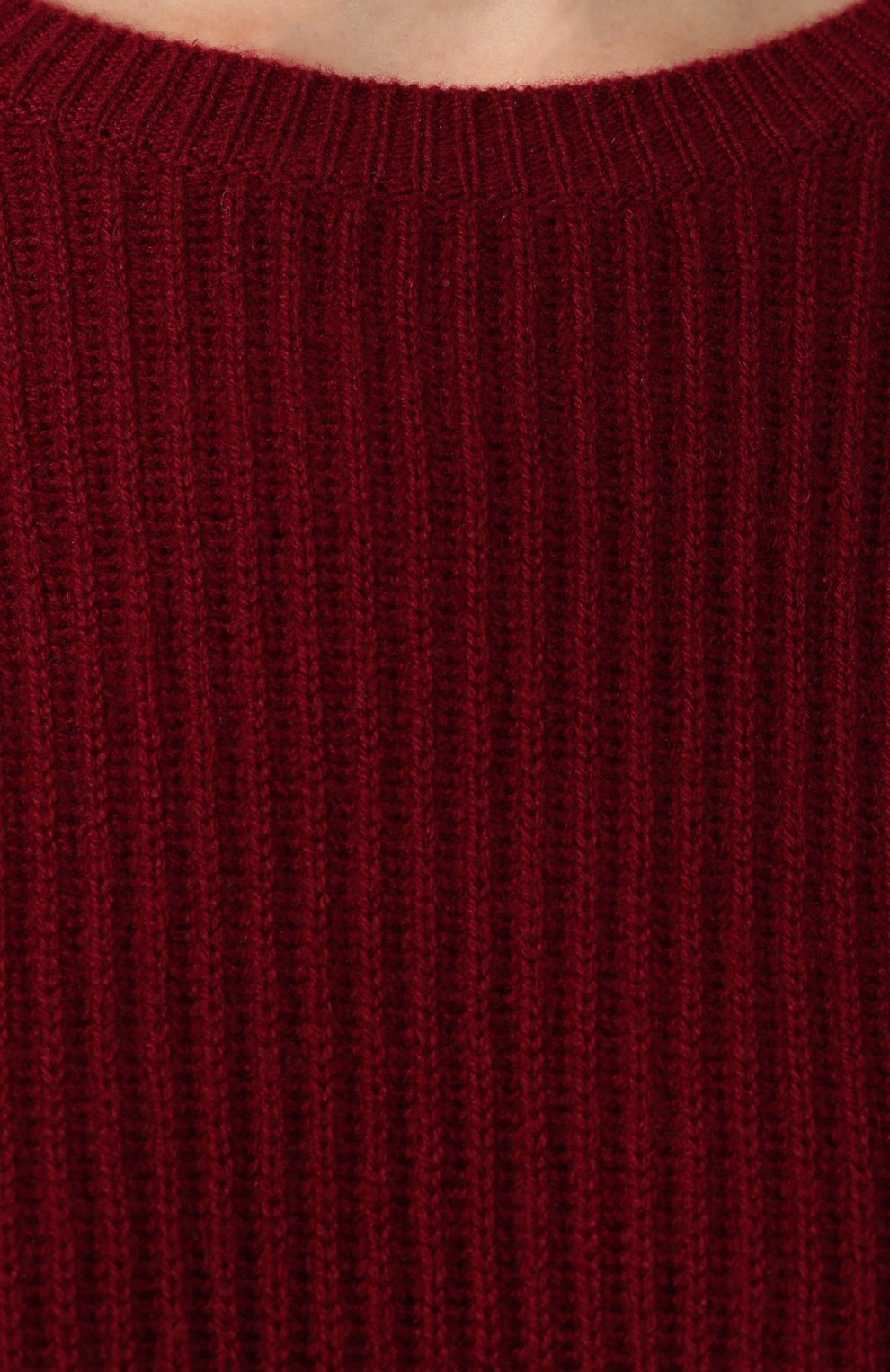 Женский кашемировый свитер FTC бордового цвета, арт. 770-0170 | Фото 5 (Женское Кросс-КТ: Свитер-одежда; Материал внешний: Шерсть, Кашемир; Рукава: Длинные; Длина (для топов): Стандартные)