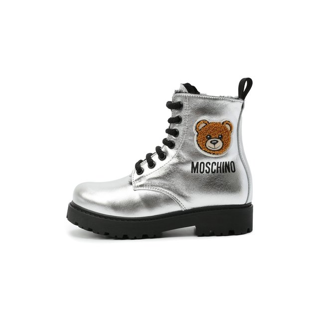 Кожаные ботинки Moschino  68927/LAMINAT0/28-35 Фото 2
