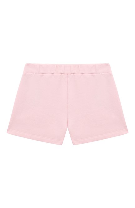 Детские хлопковые шорты BALMAIN светло-розового цвета, арт. BU6029. | Фото 2 (Материал внешний: Хлопок; Нос: Не проставлено; Материал сплава: Проставлено)
