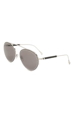 Женские солнцезащитные очки TOD’S серого цвета, арт. X0W02346017AGU | Фото 1 (Тип очков: С/з; Материал: Металл; Оптика Гендер: оптика-женское; Очки форма: Авиаторы)