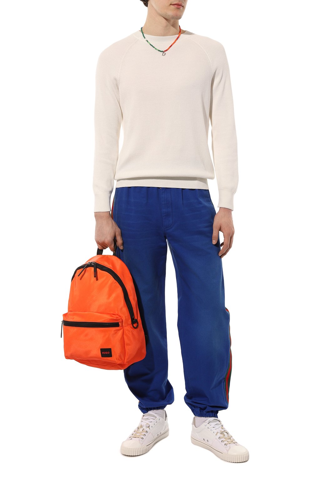 Текстильный рюкзак HUGO 50492657, цвет оранжевый, размер NS - фото 7