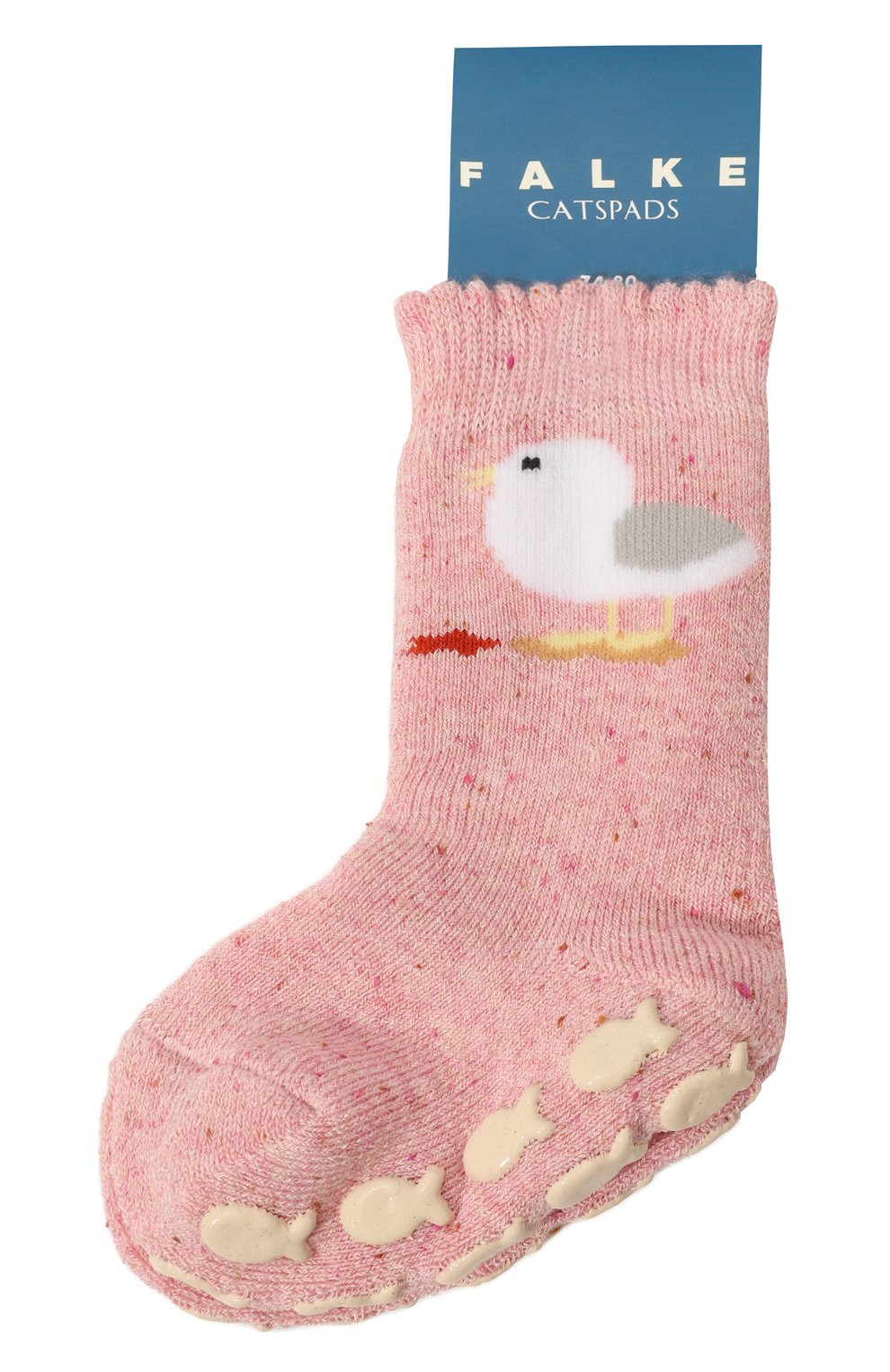 Детские носки FALKE розового цвета, арт. 10008. | Фото 1 (Материал: Текстиль, Вискоза, Хлопок; Ростовка одежда: 9 мес | 74 см, 12 мес | 80 см)