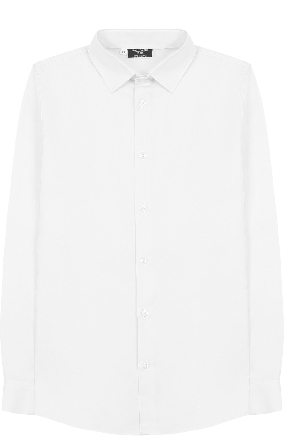 Рубашки Dal Lago, Хлопковая рубашка с воротником кент Dal Lago, Италия, Белый, Хлопок: 100%;, 1755632  - купить