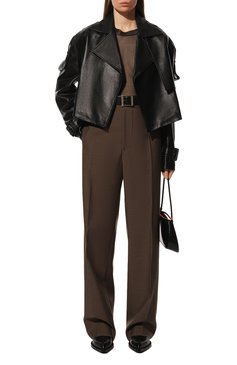 Женская кожаная куртка MANOKHI черного цвета, арт. A00272S | Фото 2 (Кросс-КТ: Куртка; Рукава: Длинные; Стили: Гранж; Материал внешний: Натуральная кожа; Женское Кросс-КТ: Замша и кожа; Длина (верхняя одежда): Короткие; Материал подклада: Вискоза)