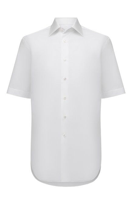 Мужская хлопковая рубашка BRIONI белого цвета по цене 57900 руб., арт. RCMA0M/PZ005 | Фото 1