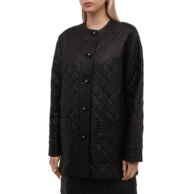 фото Кожаная куртка dolce & gabbana