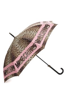 Женский зонт-трость MOSCHINO леопардового цвета, арт. 8138-63AUT0 | Фото 2 (Материал: Текстиль, Синтетический материал, Металл)