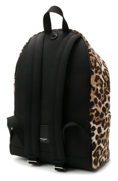 Мужской текстильный рюкзак city SAINT LAURENT леопардового цвета, арт. 534967/2QL5F | Фото 3 (Материал: Текстиль; Стили: Кэжуэл; Размер: large)