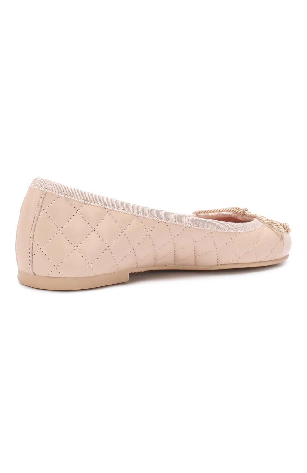 Детские кожаные балетки PRETTY BALLERINAS розового цвета, арт. 46.962/SHADE/C0T0N | Фото 3 (Материал внутренний: Натуральная кожа, Текстиль; Материал сплава: Проставлено, Проверено; Нос: Не проставлено; Статус проверки: Проверено, Проверена категория)