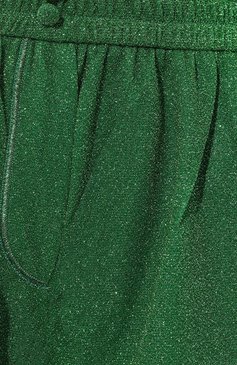 Женские шорты OSEREE зеленого цвета, арт. LRF235 | Фото 5 (Женское Кросс-КТ: Шорты-одежда; Длина Ж (юбки, платья, шорты): Мини; Материал внешний: Синтетический материал, Металлизированное волокно; Материал сплава: Проставлено; Материал подклада: Синтетический материал; Драгоценные камни: Проставлено; Стили: Романтичный)