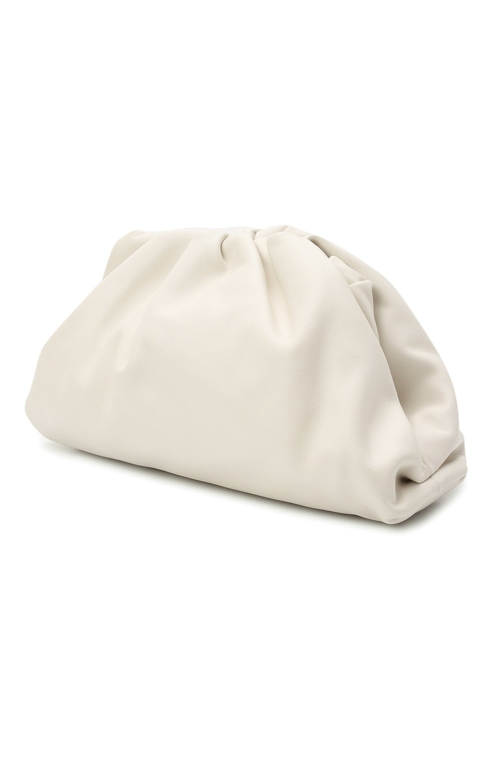 Bottega veneta white store clutch