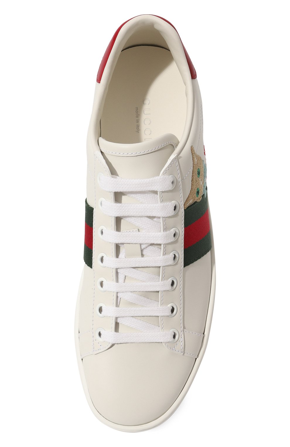 Кожаные кеды Ace Gucci  664142 1XG60 Фото 6