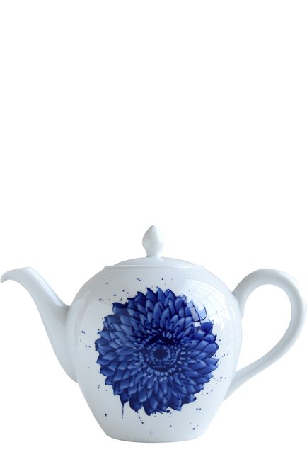 Чайник in bloom BERNARDAUD синего цвета, арт. 1768/3088 | Фото 1 (Статус проверки: Проверена категория; Интерьер_коллекция: In Bloom; Ограничения доставки: fragile-2)