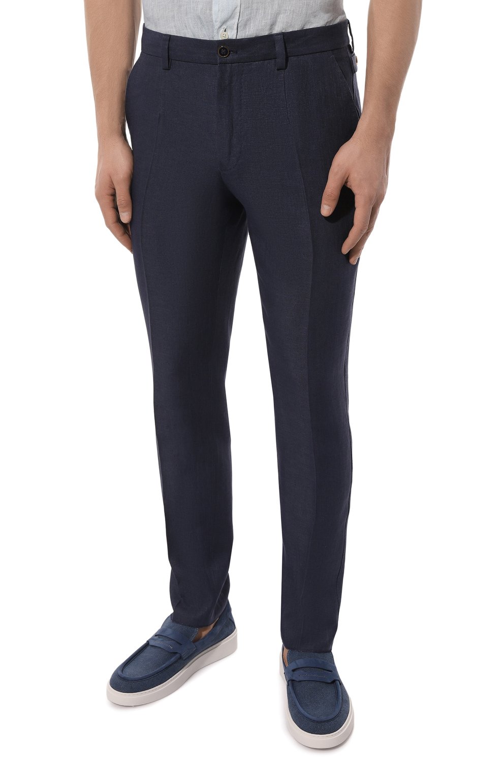 Льняные брюки Dolce & Gabbana  GY6IET/FU4LF Фото 3