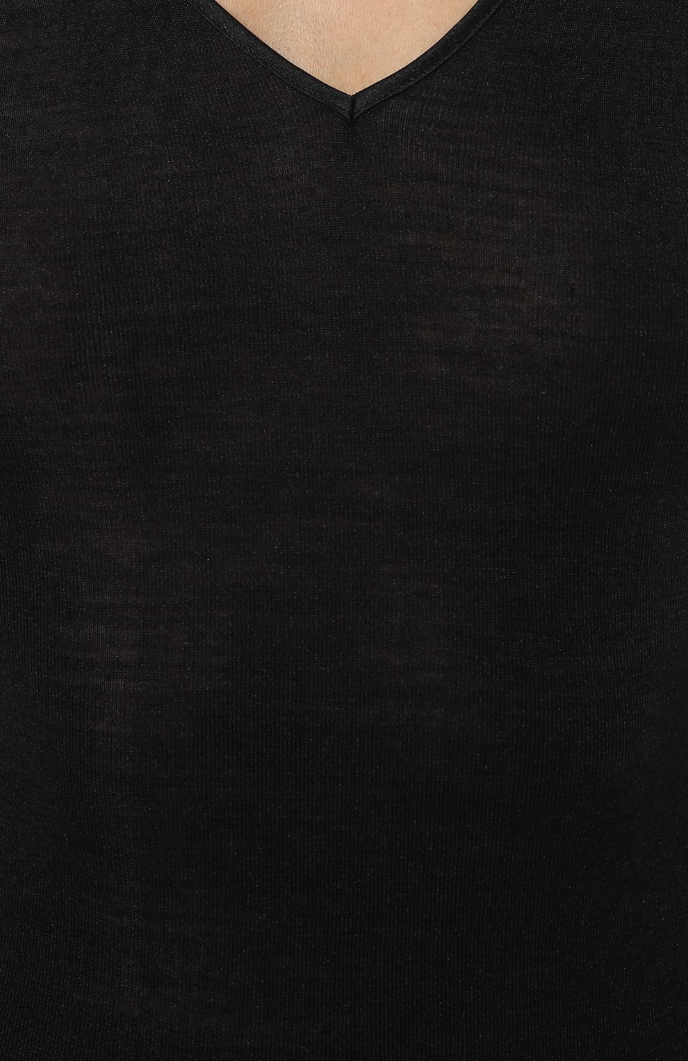 Женская лонгслив из шерсти и шелка HANRO черного цвета, арт. 071418. | Фото 5 (Материал внешний: Шерсть, Шелк; Женское Кросс-КТ: Лонгслив-белье; Материал сплава: Проставлено; Нос: Не проставлено)