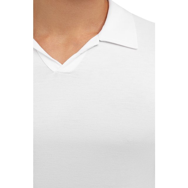 Поло из вискозы Giorgio Armani  3GSF51/SJP4Z Фото 5