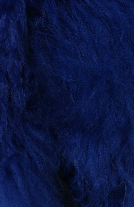 Женский воротник из овчины на завязках GIORGIO ARMANI синего цвета, арт. 1AX02P/1AP33 | Фото 2 (Статус проверки: Проверена категория; Материал: Натуральный мех)