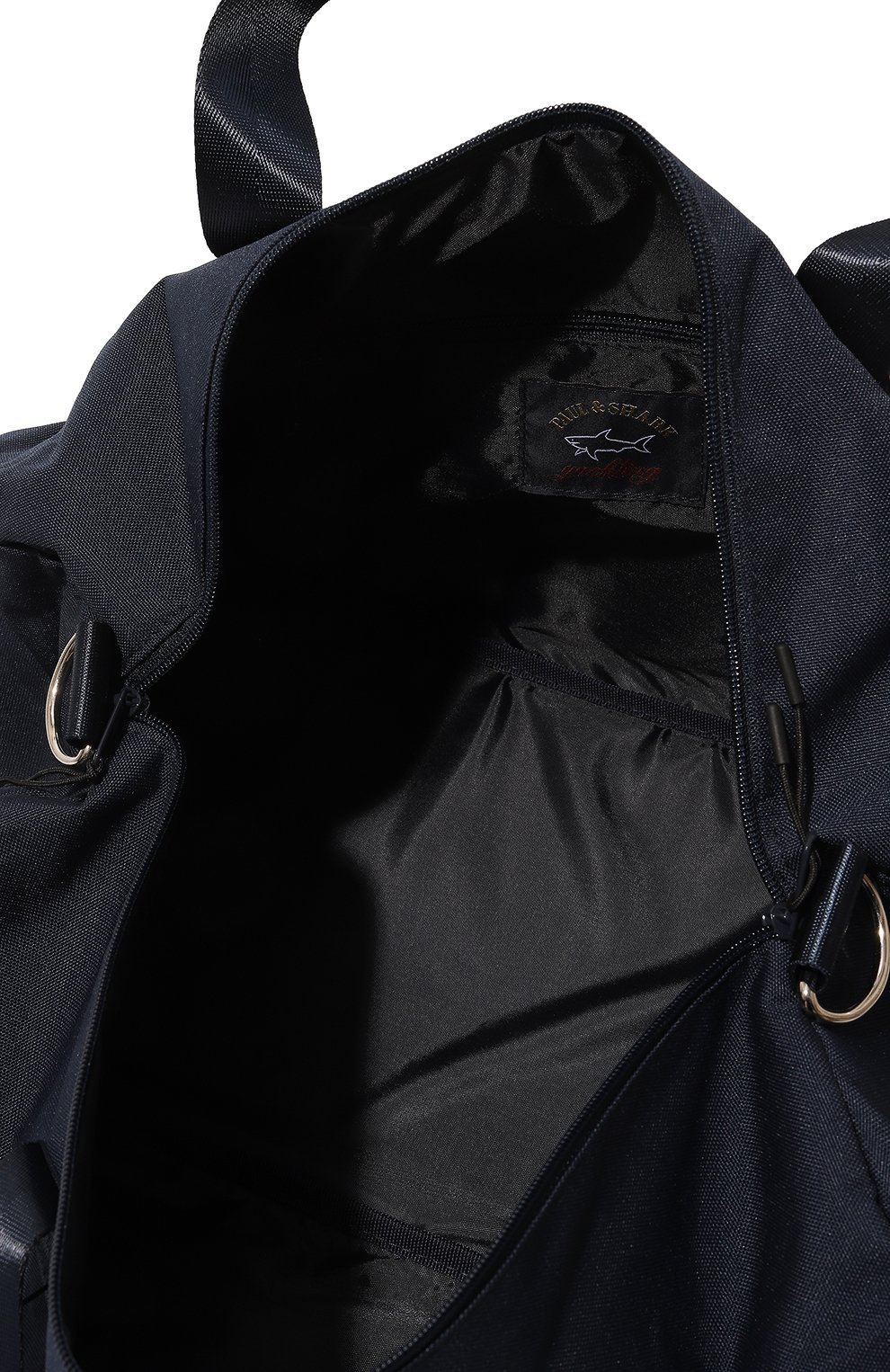 Мужская текстильная дорожная сумка PAUL&SHARK темно-синего цвета, арт. 23418110 | Фото 5 (Ремень/цепочка: На ремешке; Материал: Текстиль; Размер: large)
