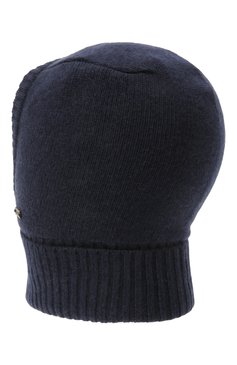 Детского шерстяная шапка-балаклава IL TRENINO темно- синего цвета, арт. CL 4101/VB | Фото 2 (Материал: Текстиль, Кашемир, Шерсть)