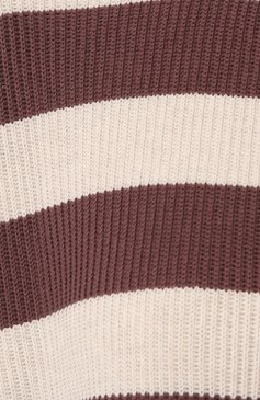 Женский хлопковый пуловер BRUNELLO CUCINELLI бордового цвета, арт. M1900B1035 | Фото 5 (Рукава: Длинные; Длина (для топов): Стандартные; Материал внешний: Хлопок; Женское Кросс-КТ: Пуловер-одежда; Размерность: Маломерит; Стили: Кэжуэл)
