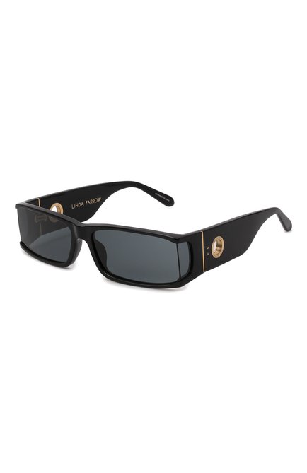 Женские солнцезащитные очки LINDA FARROW черного цвета, арт. LFL1274C1SUN | Фото 1 (Тип очков: С/з; Оптика Гендер: оптика-женское)