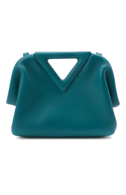 Женская сумка point small BOTTEGA VENETA бирюзового цвета по цене 168500 руб., арт. 658476/VCP40 | Фото 1