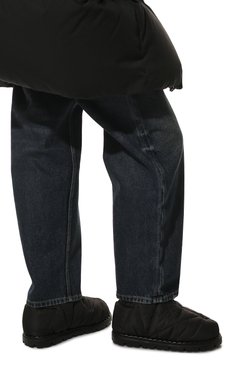 Женские ботинки PRADA черного цвета, арт. 1S704M-3LGO-F0002-020 | Фото 3 (Материал утеплителя: Без утеплителя; Женское Кросс-КТ: Дутики, Зимние ботинки)