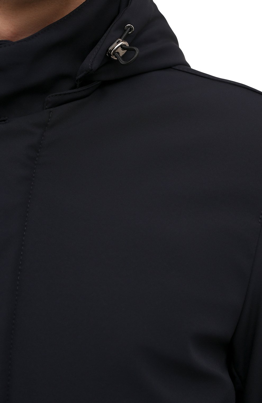 Мужская утепленная куртка SARTORIA LATORRE темно-синего цвета, арт. CTS005 SP9005 | Фото 5 (Кросс-КТ: Куртка; Рукава: Длинные; Длина (верхняя одежда): До середины бедра; Материал внешний: Синтетический материал; Мужское Кросс-КТ: утепленные куртки; Материал подклада: Синтетический материал; Стили: Кэжуэл)