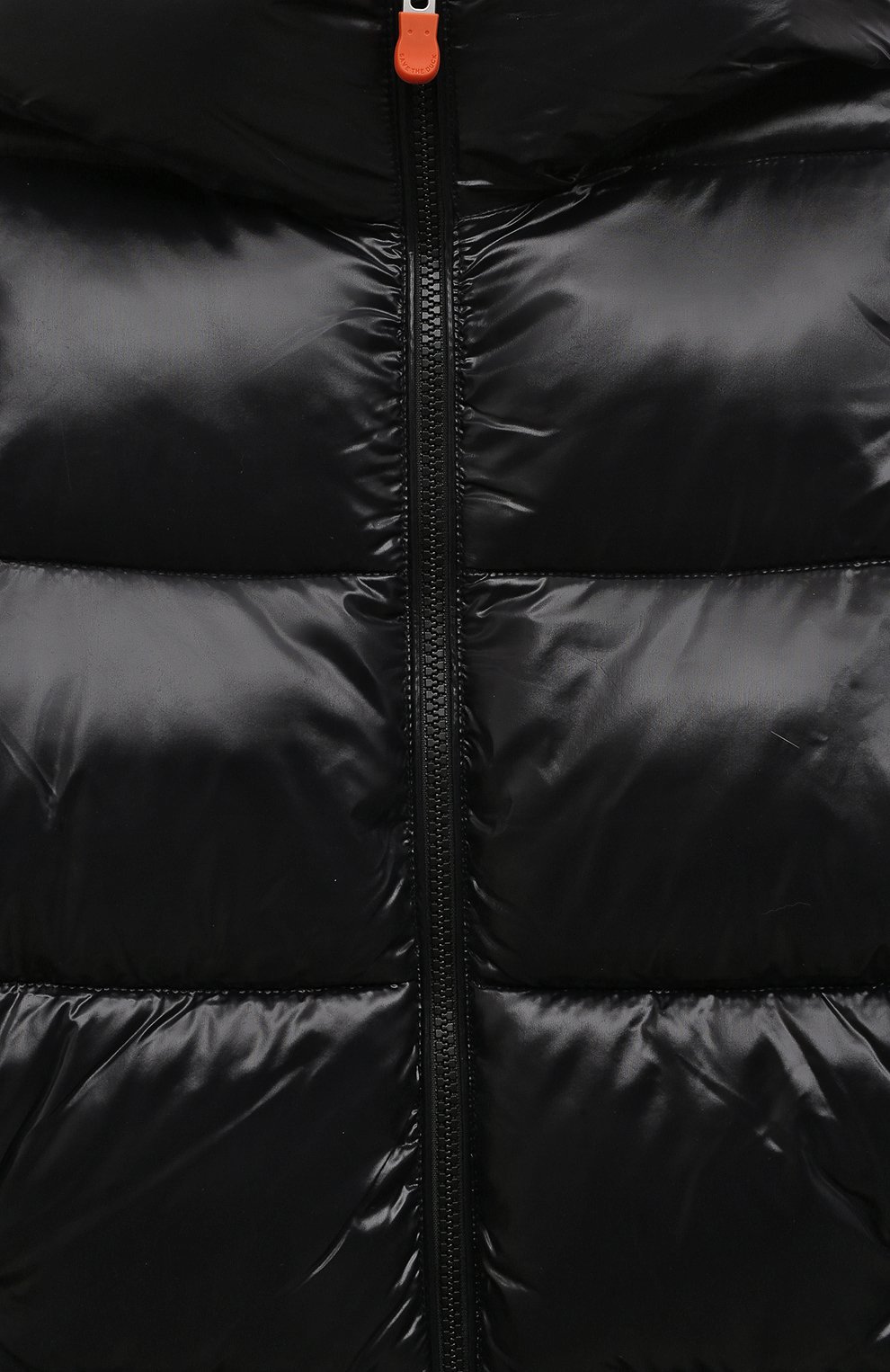 Детская утепленная куртка SAVE THE DUCK черного цвета, арт. J45510G/MILLIE/LUCK17/4-8 | Фото 3 (Р укава: Длинные; Кросс-КТ: Утепленный; Материал внешний: Синтетический материал; Материал сплава: Проставлено; Материал подклада: Синтетический материал; Драгоценные камни: Проставлено)