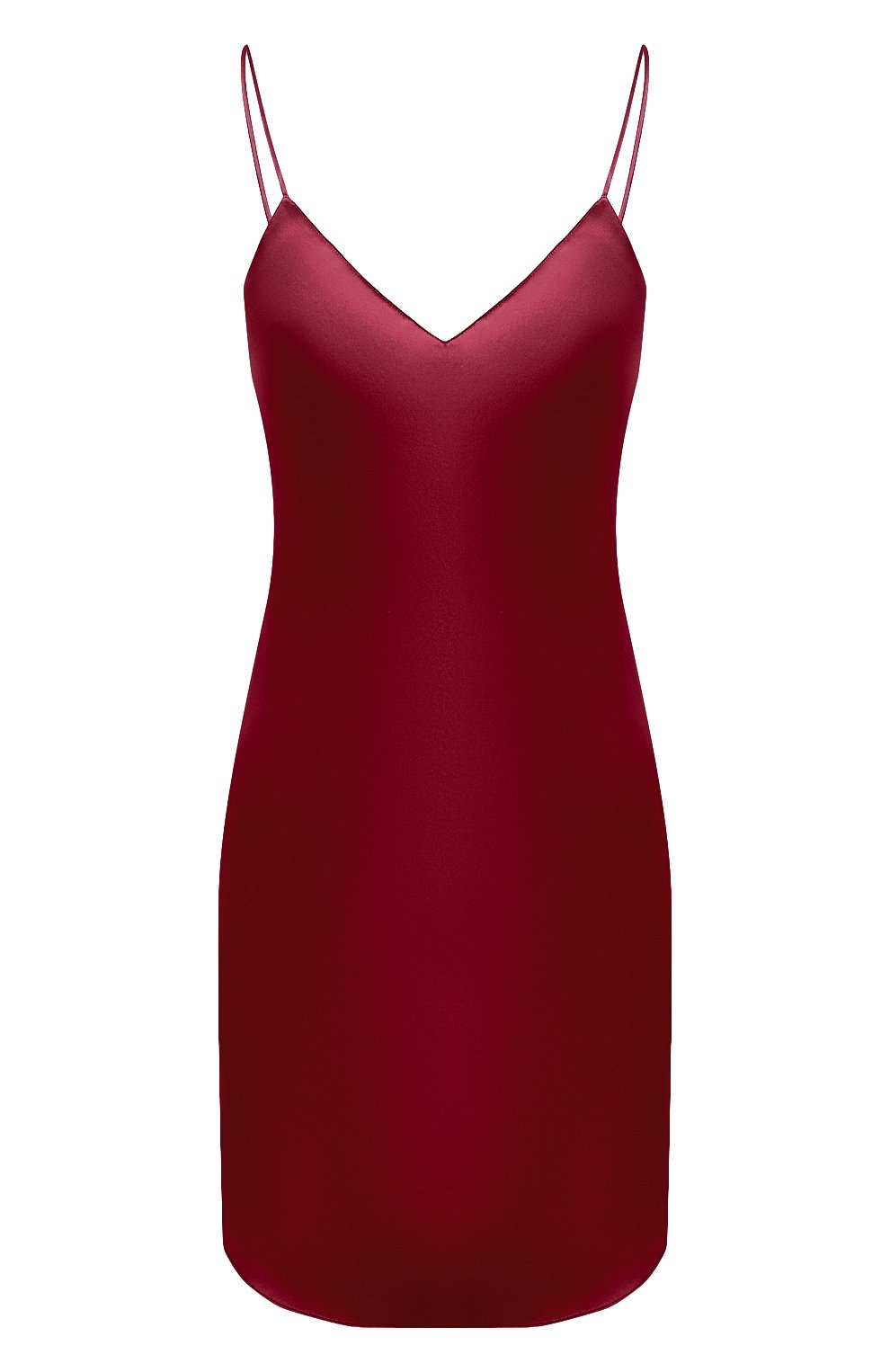 Женская шелковая сорочка LUNA DI SETA красного цвета, арт. VLST08008 | Фото 1 (Материал внешний: Шелк)