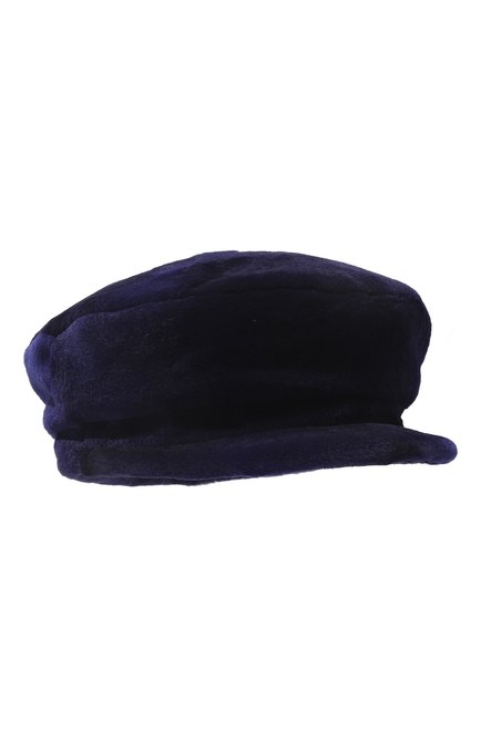 Женская кепи из меха норки KUSSENKOVV фиолетового цвета, арт. 120110034429 | Фото 1 (Материал: Натуральный мех)