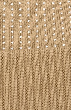 Женская шерстяная шапка BURBERRY бежевого цвета, арт. 8037547 | Фото 3 (Материал: Текстиль, Шерсть)