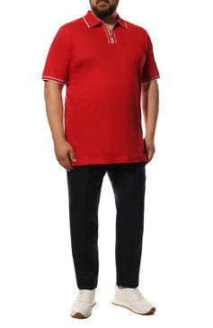 Мужские шерстяные брюки BRUNELLO CUCINELLI темно-синего цвета, арт. ME226E174W | Фото 2 (Big sizes: Big Sizes; Материал внешний: Шерсть; Длина (брюки, джинсы): Стандартные; Случай: Повседневный; Материал подклада: Синтетический материал; Стили: Кэжуэл)