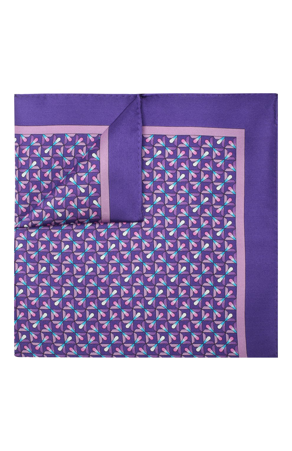 Мужской комплект из галстука и платка LANVIN фиолетового цвета, арт. 4250/TIE SET | Фото 3 (Материал: Текстиль, Шелк)