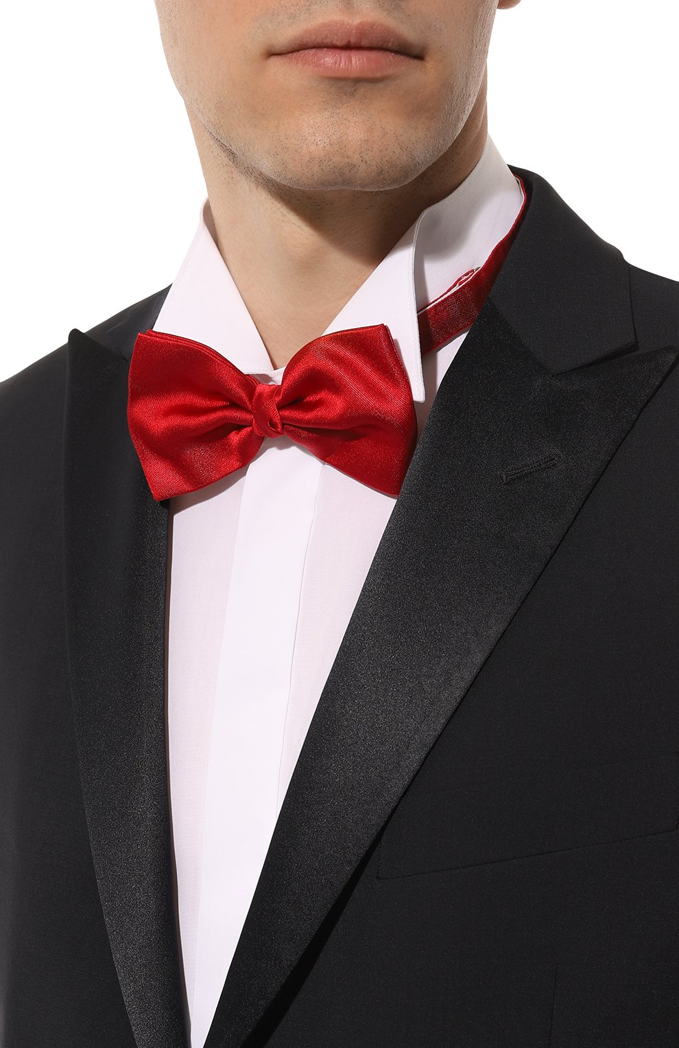 Мужской шелковый галстук-бабочка ALTEA красного цвета, арт. 2311240 | Фото 2 (Материал: Текстиль, Шелк; Региональные ограничения белый список (Axapta Mercury): Не проставлено; Материал сплава: Проставлено; Нос: Не проставлено)