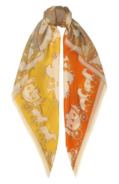 Женский кашемировый платок BURBERRY разноцветного цвета, арт. 8017162 | Фото 1 (Материал: Текстиль, Кашемир, Шерсть; Статус проверки: Требуются правки, Проверена категория)
