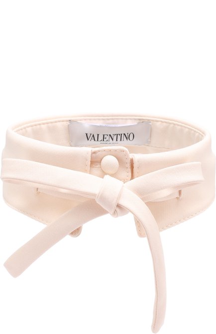 Женский воротник из шерсти и шелка VALENTINO белого цвета, арт. NB2WA005/1CF | Фото 1 (Материал: Текстиль, Шерсть, Шелк; Статус проверки: Проверена категория)