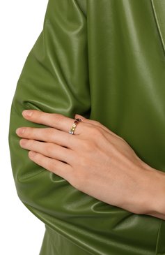 Женское кольцо-радуга из камней SECRETS JEWELRY разноцветного цвета, арт. КРКРС00624 | Фото 2 (Материал: Серебро)