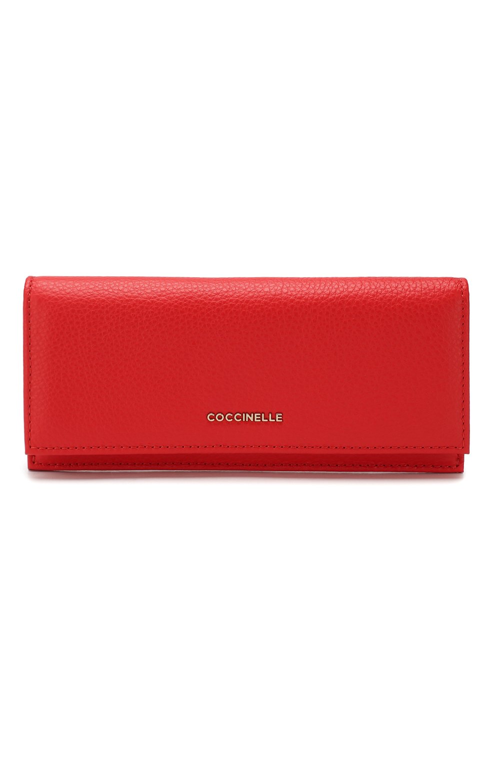 Женские кожаный кошелек COCCINELLE красного цвета, арт. E2 FW5 11 45 01 | Фото 1 (Материал: Натуральная кожа)