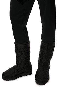 Мужские текстильные сапоги city boots DOLCE & GABBANA черного цвета, арт. CS1904/AQ125 | Фото 3 (Материал внешний: Текстиль; Материал сплава: Проставлено; Материал внутренний: Текстиль; Подошва: Массивная; Драгоценные камни: Проставлено; Мужское Кросс-КТ: Сапоги-обувь, Дутики; Длина стельки: 24,5, 25,3, 26,1, 26,9, 27,7, 28,5, 29,3, 30,1, 30,9)