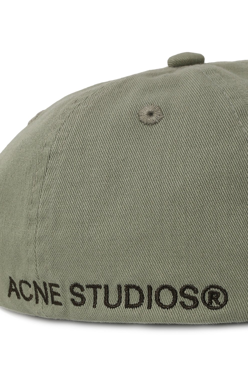 Женская хлопковая бейсболка ACNE STUDIOS светло-зеленого цвета, арт. C40224/W | Фото 4 (Материал: Текстиль, Хлопок)