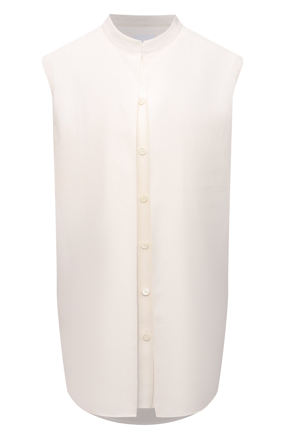 Блузы Burberry, Шелковая блузка Burberry, Италия, Белый, Шелк: 100%; Подкладка-шелк: 100%;, 12317098  - купить