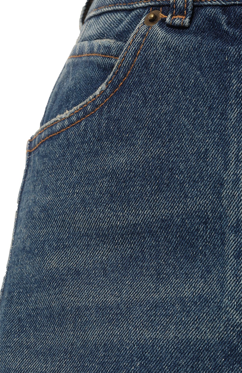 Женская джинсовая юбка DARKPARK синего цвета, арт. WSK01/DBL02W053 | Фото 5 (Кросс-КТ: Деним; Стили: Гранж; Женское Кросс-КТ: Юбка-одежда; Материал сплава: Проставлено; Материал внешний: Х лопок, Деним; Материал подклада: Синтетический материал; Длина Ж (юбки, платья, шорты): Макси; Драгоценные камни: Проставлено)