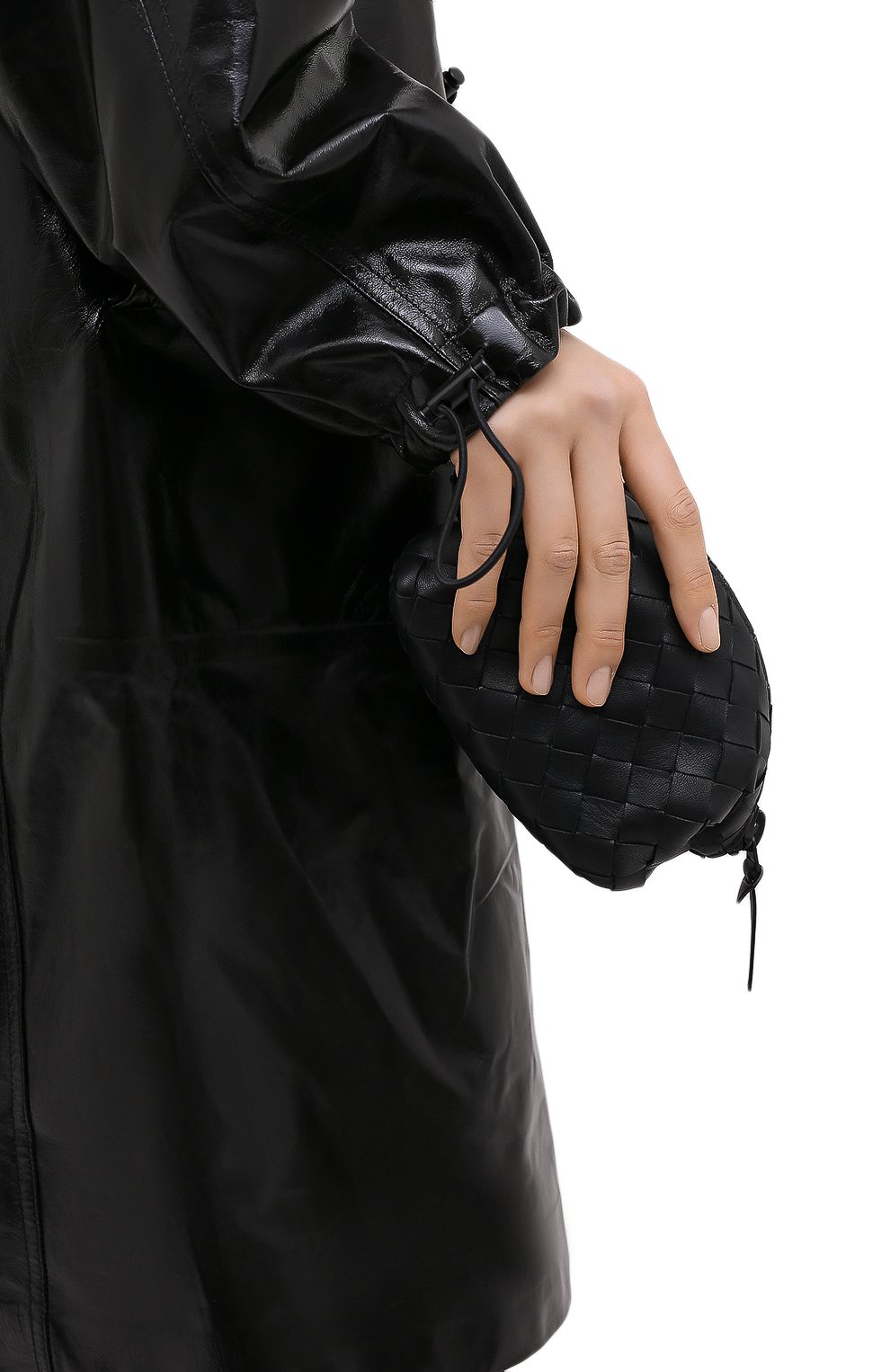 Женская сумка BOTTEGA VENETA черного цвета, арт. 629238/VCQG2 | Фото 3 (Сумки-технические: Сумки через плечо; Материал: Натуральная кожа, Текстиль; Региональные ограничения белый список (Axapta Mercury): RU; Размер: large)