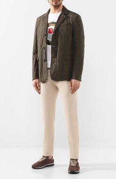Мужская куртка PAUL&SHARK хаки цвета, арт. C0P2001 | Фото 2 (Кросс-КТ: Куртка; Рукава: Длинные; Материал внешний: Синтетический материал; Мужское Кросс-КТ: утепленные куртки, Верхняя одежда; Стили: Милитари; Материал подклада: Синтетический материал; Длина (верхняя одежда): Короткие; Статус проверки: Проверена категория)