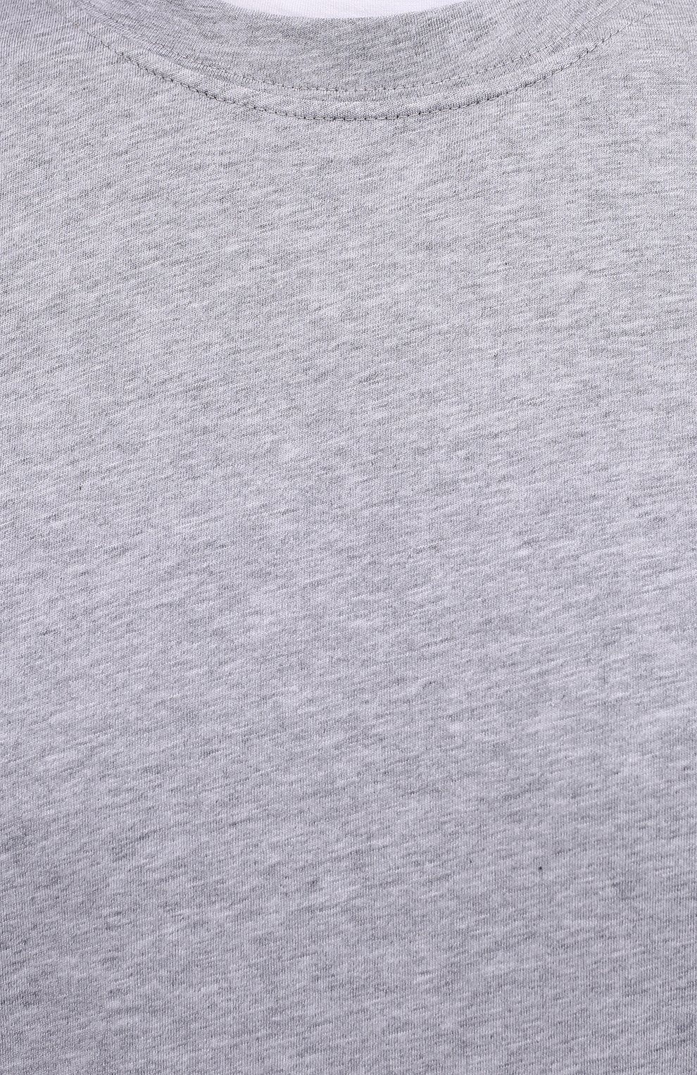 Мужская хлопковая футболка BRUNELLO CUCINELLI серого цвета, арт. M0T617427 | Фото 5 (Принт: Без принта; Рукава: Короткие; Длина (для топов): Стандартные; Материал внешний: Хлопок; Размерность: Маломерит; Стили: Кэжуэл)
