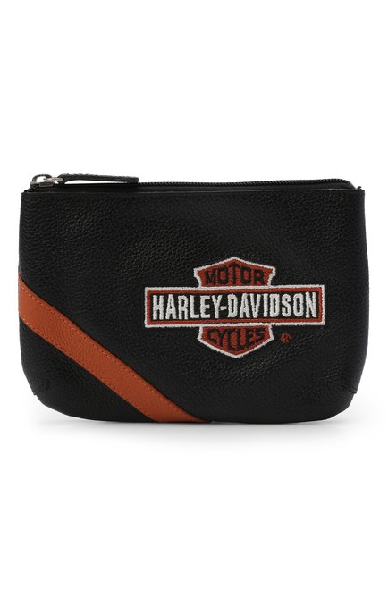 Женская сумка HARLEY-DAVIDSON оранжевого цвета, арт. VBS6243-OrgBlk | Фото 1 (Материал: Натуральная кожа; Сумки-технические: Сумки через плечо)