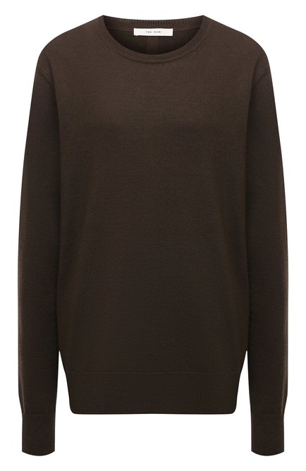 Женский пуловер изо льна и кашемира THE ROW коричневого цвета по цене 113500 руб., арт. 5673Y509 | Фото 1