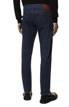 Мужские джинсы CANALI темно-синего цвета, арт. 93720/PD00018 | Фото 4 (Силуэт М (брюки): Прямые; Кросс-КТ: Деним; Длина (брюки, джинсы): Стандартные; Материал внешний: Хлопок, Деним; Стили: Кэжуэл)